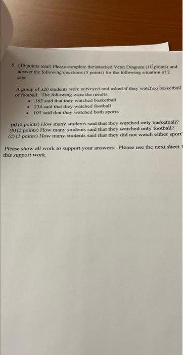 Solved 5. (15 points total) Please complete the attached | Chegg.com
