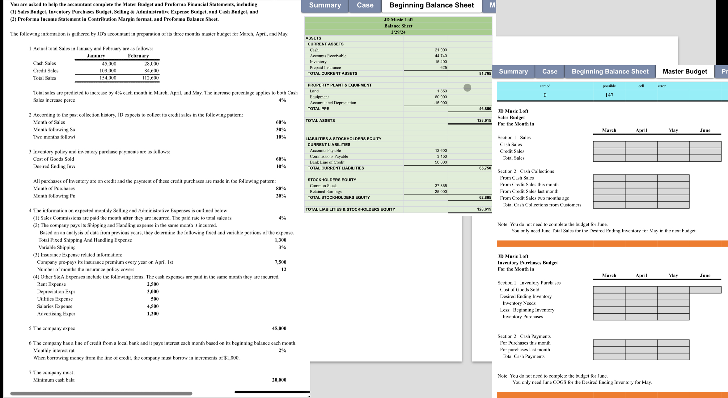 Section 2: Cash PaymentsFor Purchases this monthFor | Chegg.com