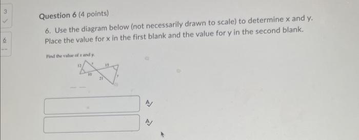 Solved Question 6 ( 4 points) 6. Use the diagram below (not | Chegg.com