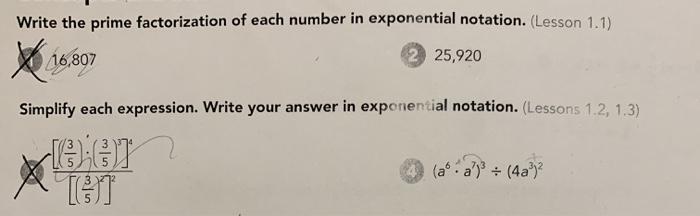 Solved Write the prime factorization of each number in | Chegg.com