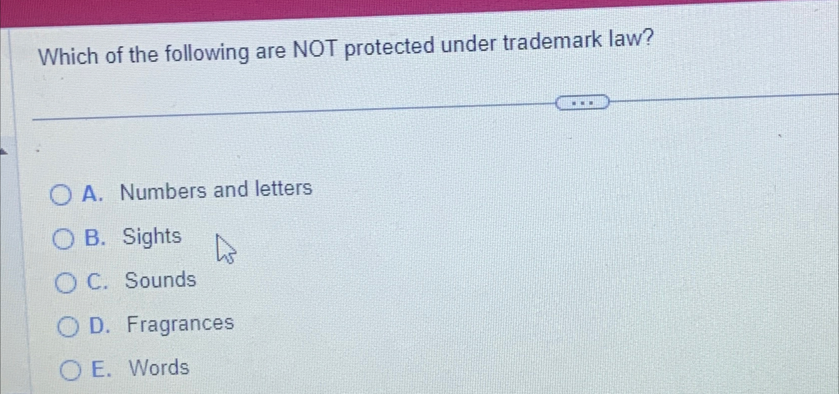Solved Which of the following are NOT protected under | Chegg.com