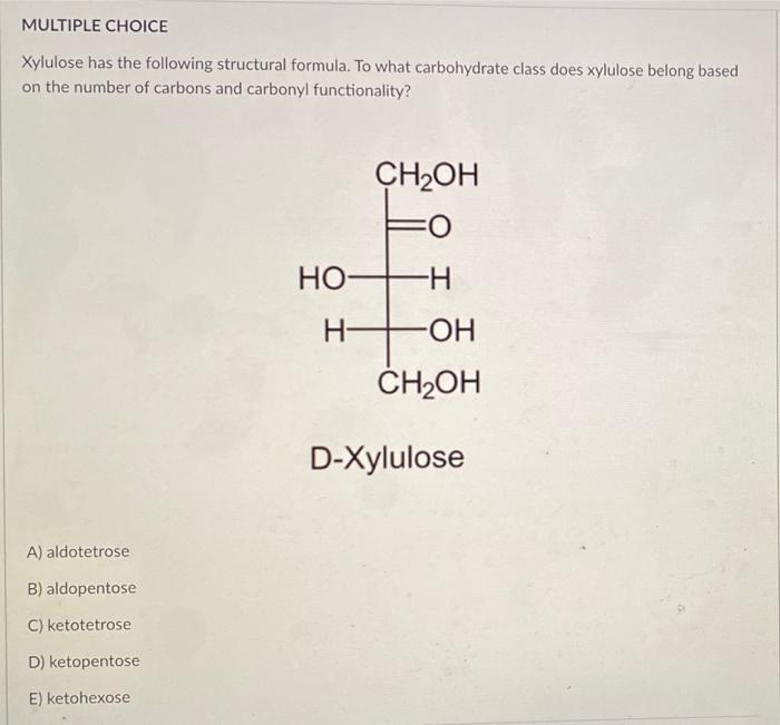 Solved Xylulose has the following structural formula. To