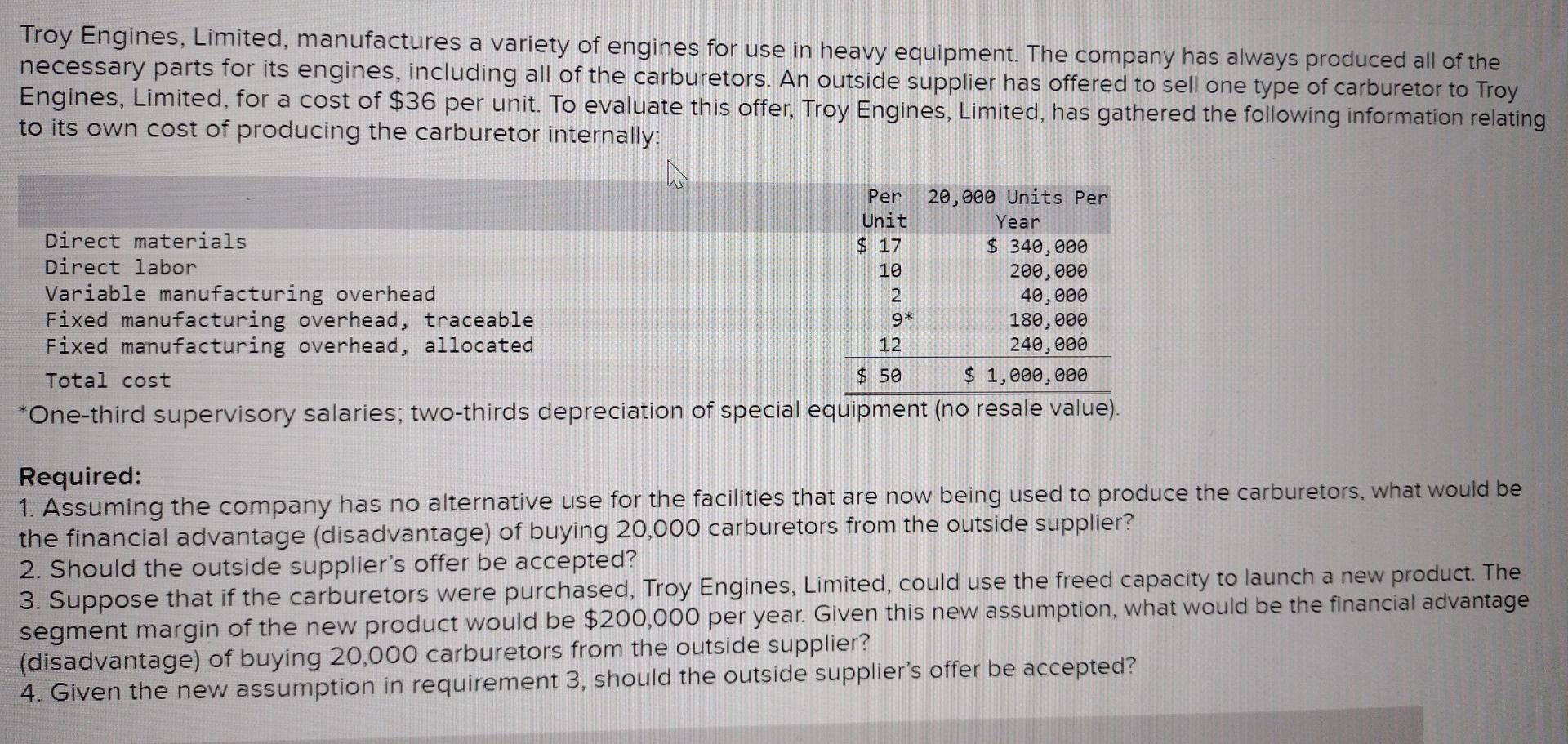 solved-troy-engines-limited-manufactures-a-variety-of-chegg