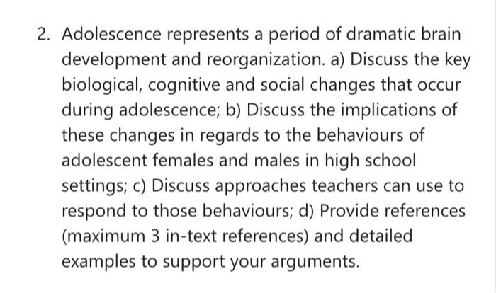 What cognitive changes occur best sale during adolescence