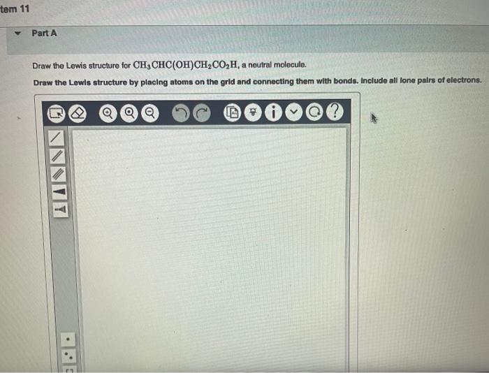Solved Drae the lewis structhre for CH3CHC(OH)CH2CO2H, a | Chegg.com