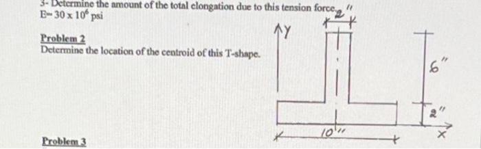 Solved 3- Determine the amount of the total elongation due | Chegg.com