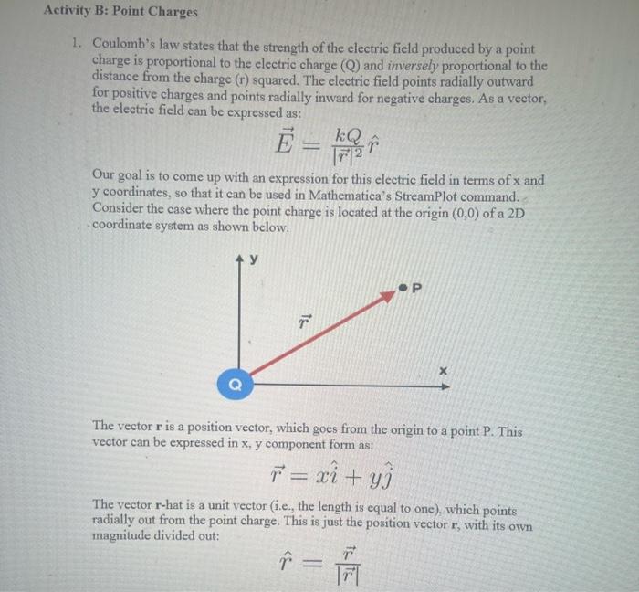 Solved 1. Coulomb's law states that the strength of the | Chegg.com