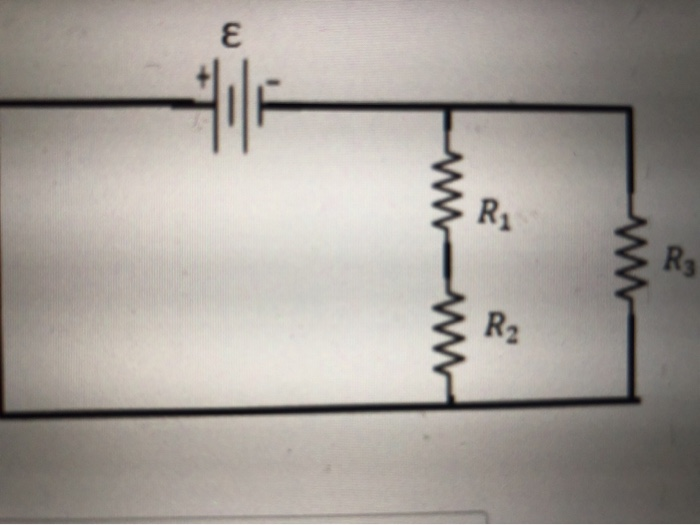 Solved Three resistors are connected with a battery of