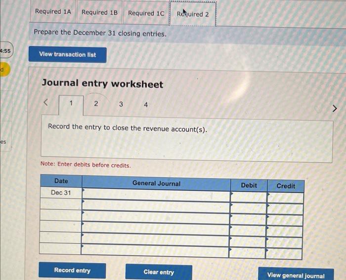 Solved Problem 4-5A (Algo) Preparing financial statements | Chegg.com