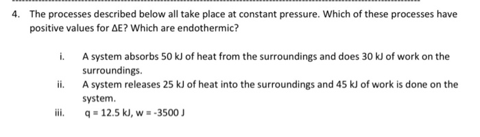 Solved 4. The processes described below all take place at | Chegg.com