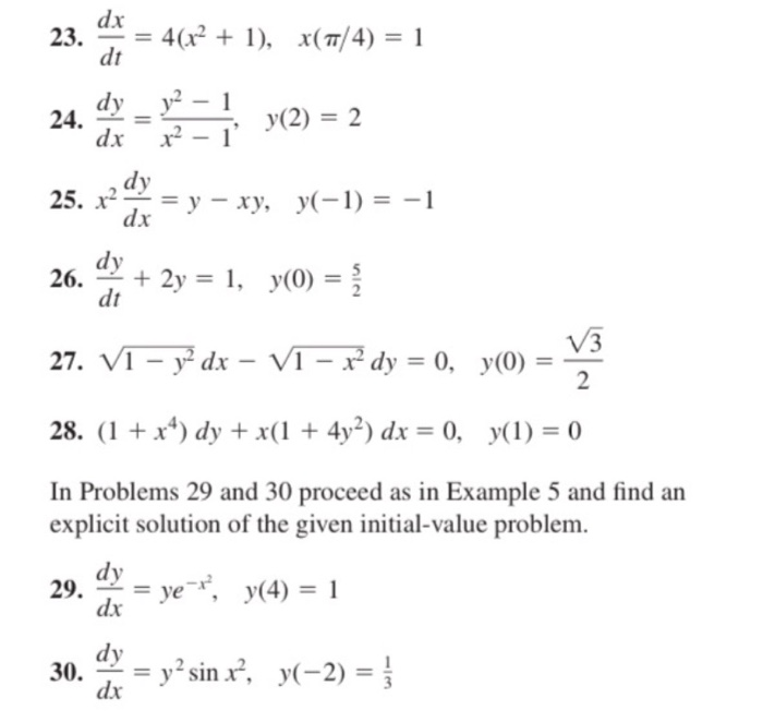 Solved Dx 23 Dt 4 X 1 X Tt 4 1 Dy Y2 1 24 Y 2 Chegg Com