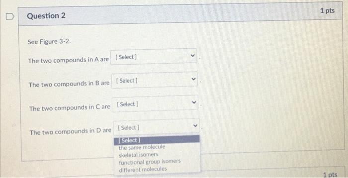 Solved Question 1 1 pts See Figure 3-1. Match the letter to | Chegg.com