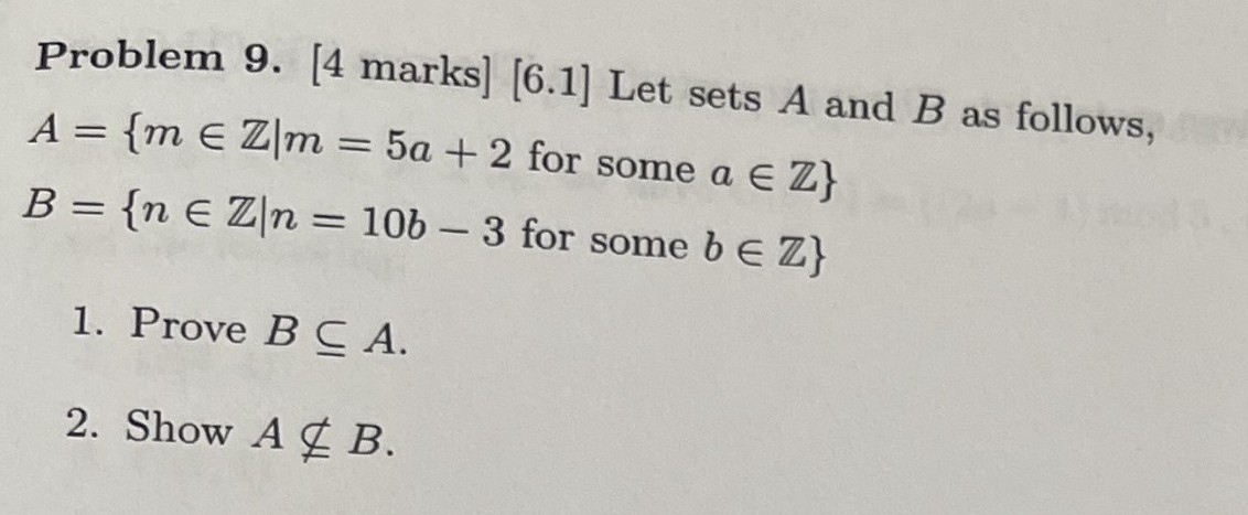 Solved Construct An Algebraic Proof For The Following | Chegg.com