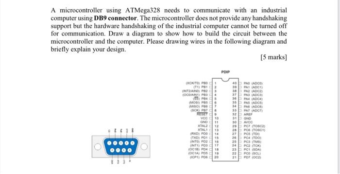 A microcontroller using ATMega328 needs to | Chegg.com