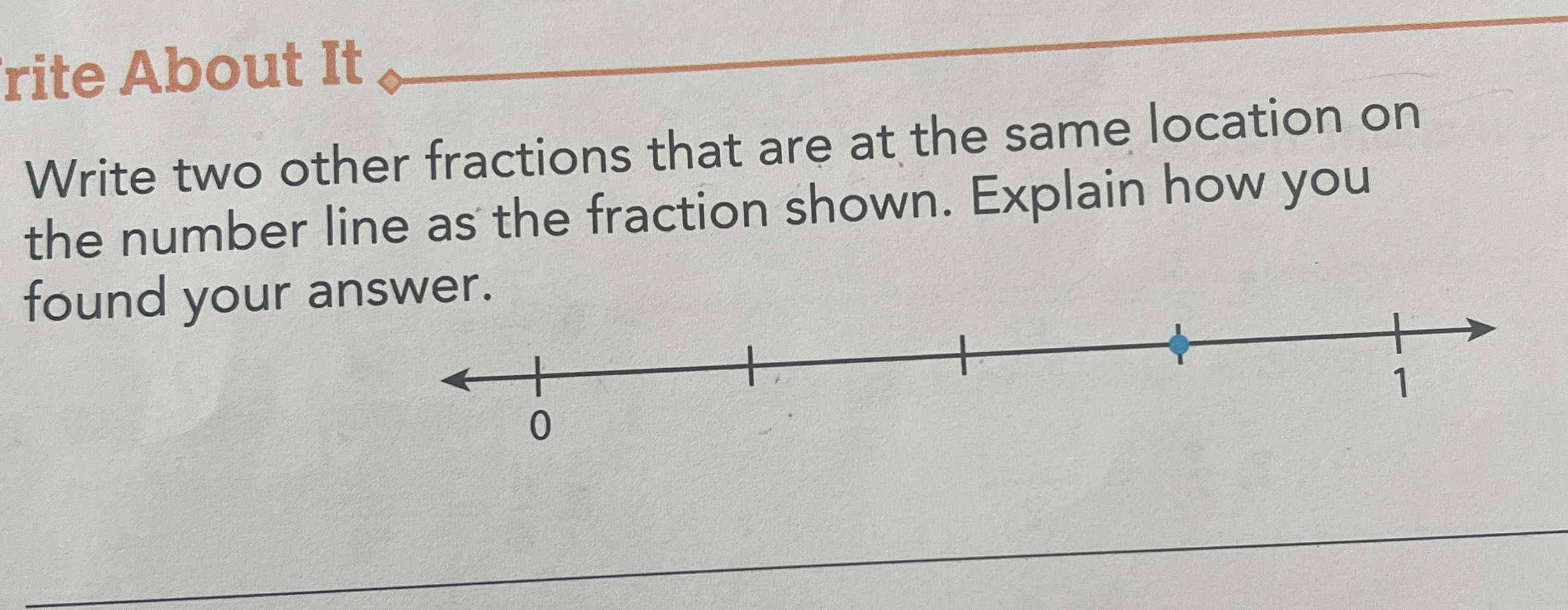 Solved rite About ItWrite two other fractions that are at | Chegg.com