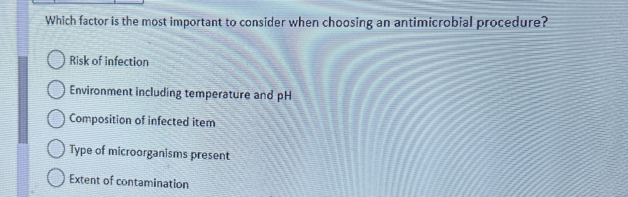 Solved Which factor is the most important to consider when | Chegg.com