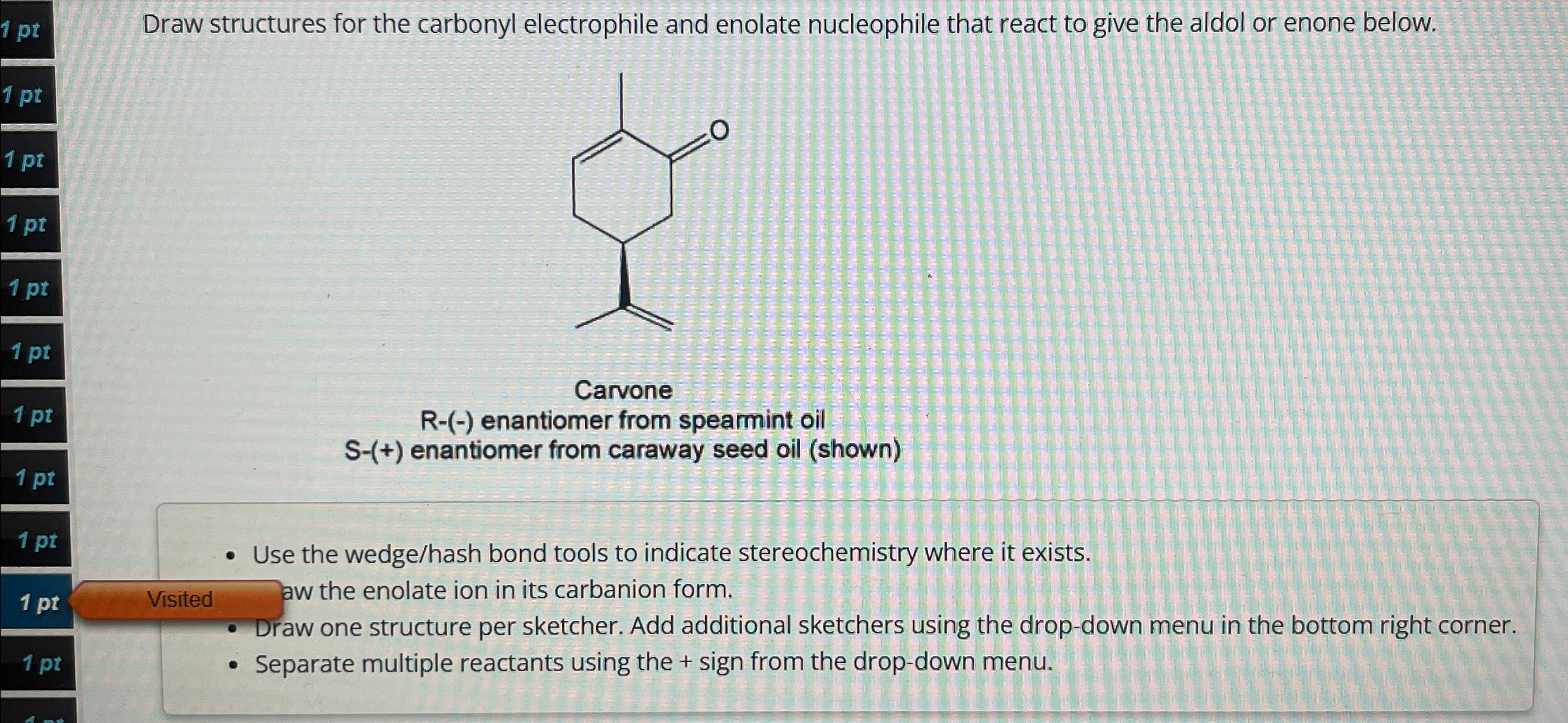 Solved Draw structures for the carbonyl electrophile and | Chegg.com