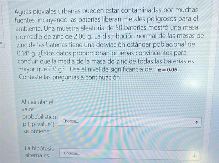 Aguas pluviales urbanas pueden estar contaminadas por muchas fuentes, incluyendo las baterías liberan metales peligrosos para