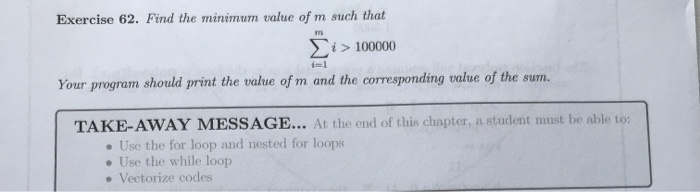 Solved Exercise 62. Find the minimum value of m such that Ci | Chegg.com