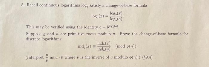 Logarithms – Change of Base