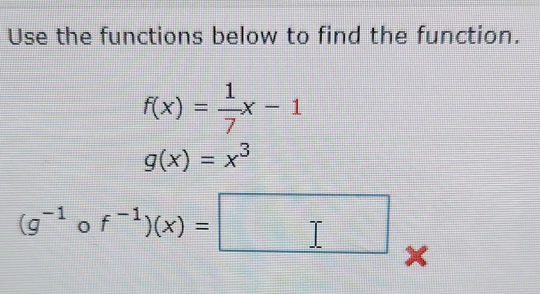 Finding The Function Example Solved Use the functions below to find the function. | Chegg.com