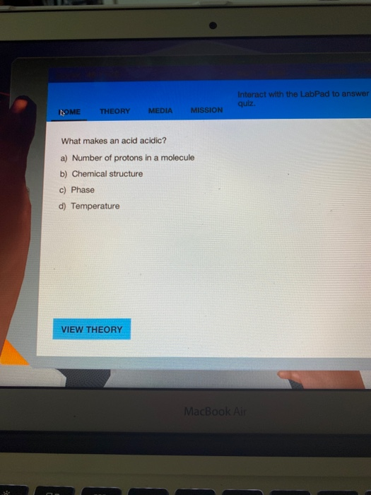 Solved: Interact With The LabPad To Answer Quiz. DOME THEO... | Chegg.com