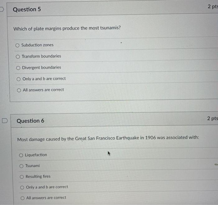 Solved 2 pts Question 3 Which of the following hazards | Chegg.com