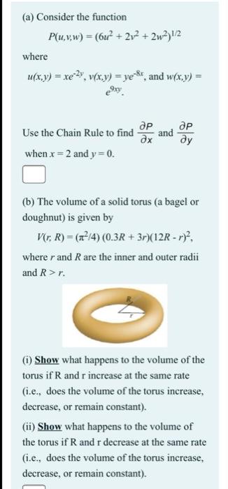 Solved A Consider The Function P U V W 6r 2v2 Chegg Com