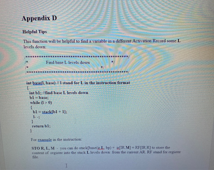 P Machine The P-machine: In this assignment, you will implement | Chegg.com