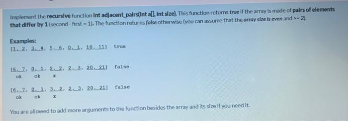 Solved Implement the recursive function Int | Chegg.com