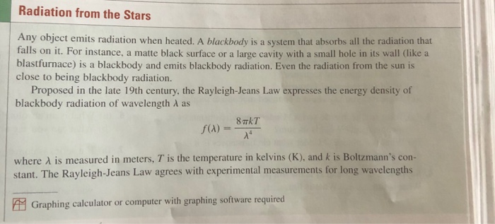 Radiation Example Problems Solved 5. Do the Applications Project,