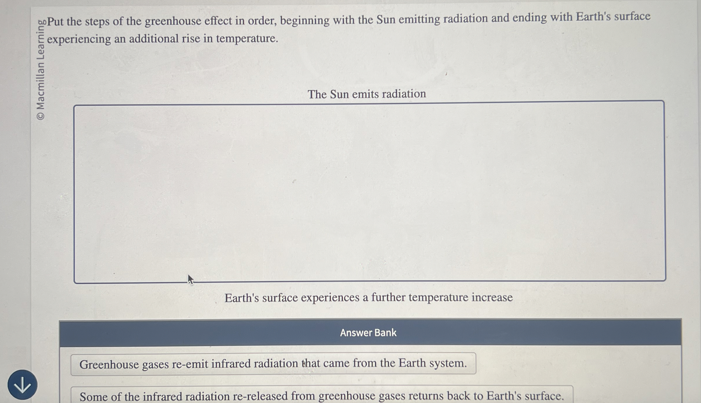 Solved The Sun emits radiationEarth's surface experiences a | Chegg.com
