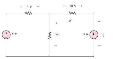 Solved: In the circuit of Figure P2.21, determine the power abs ...