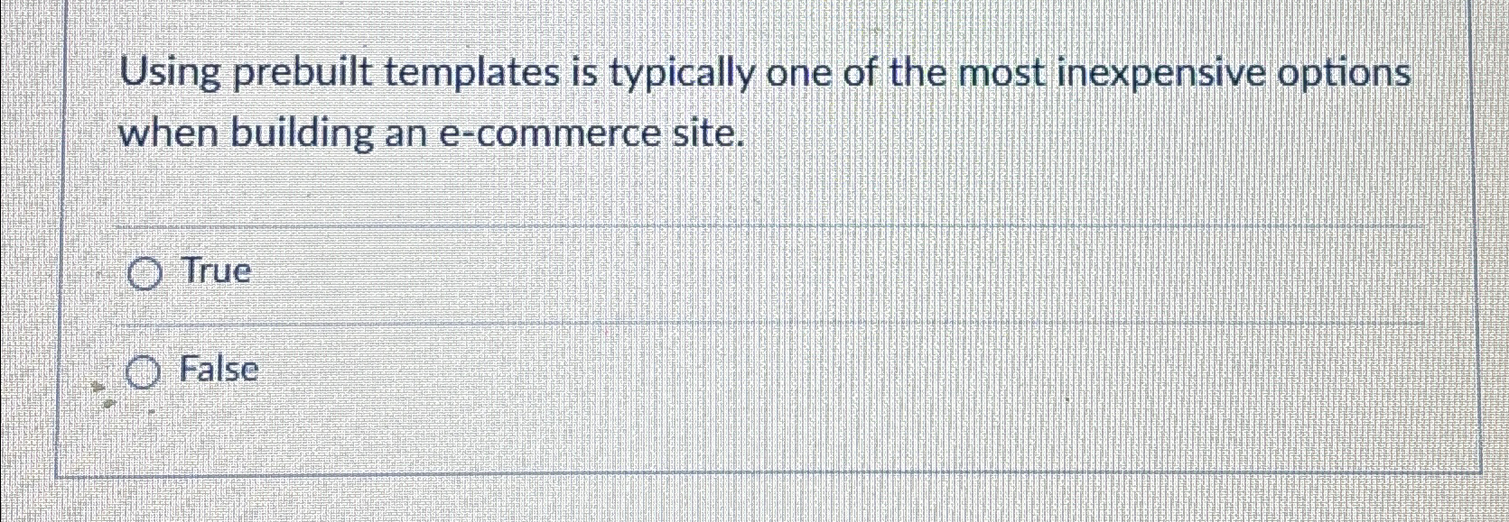 Solved Using prebuilt templates is typically one of the most | Chegg.com