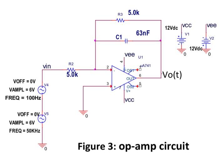 Problem 3 (10 points): Consider the following op-amp | Chegg.com