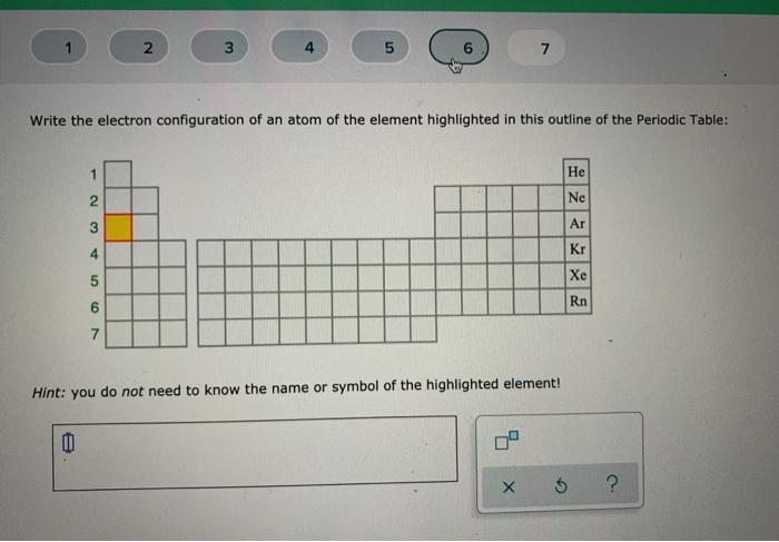 Solved N 3 4 5 Write the electron configuration of an atom | Chegg.com