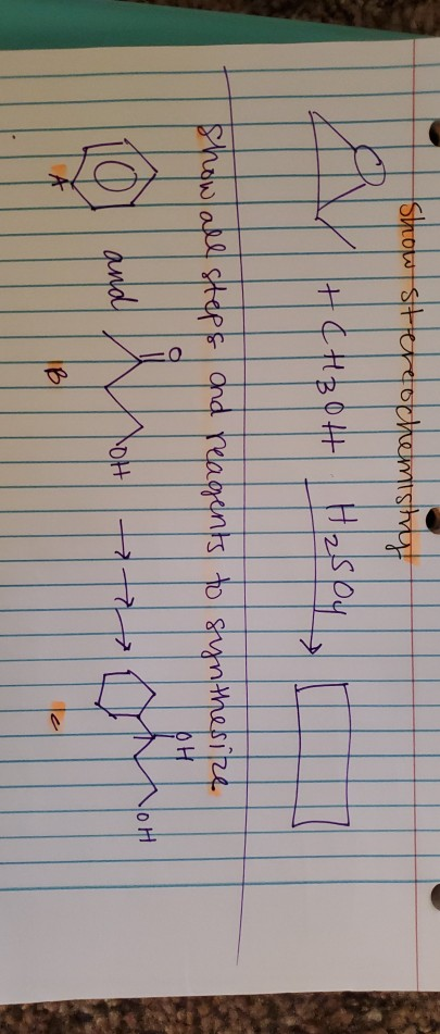 Solved please explain the stereochemistry of the top | Chegg.com