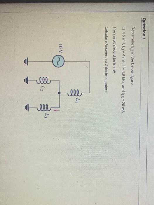 Solved Question 1 Determine L2 in the below figure. L1 = 5 | Chegg.com