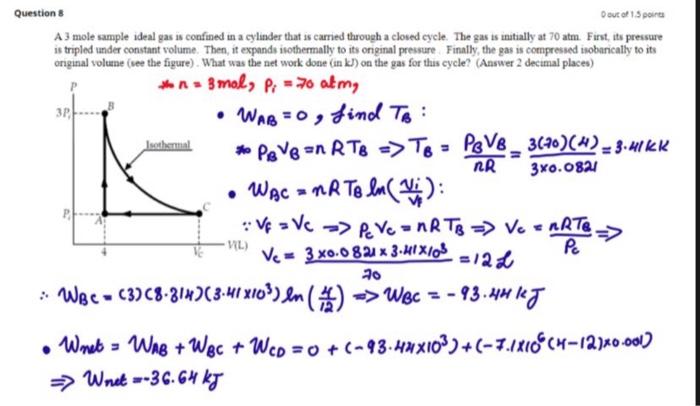 Solved A 4.00 L sample of a diatomic ideal gas with specific | Chegg.com