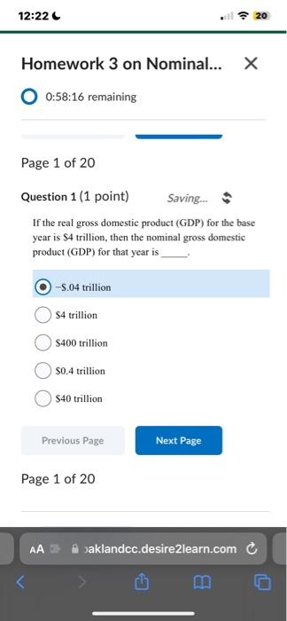 Solved If the real gross domestic product (GDP) for the base | Chegg.com