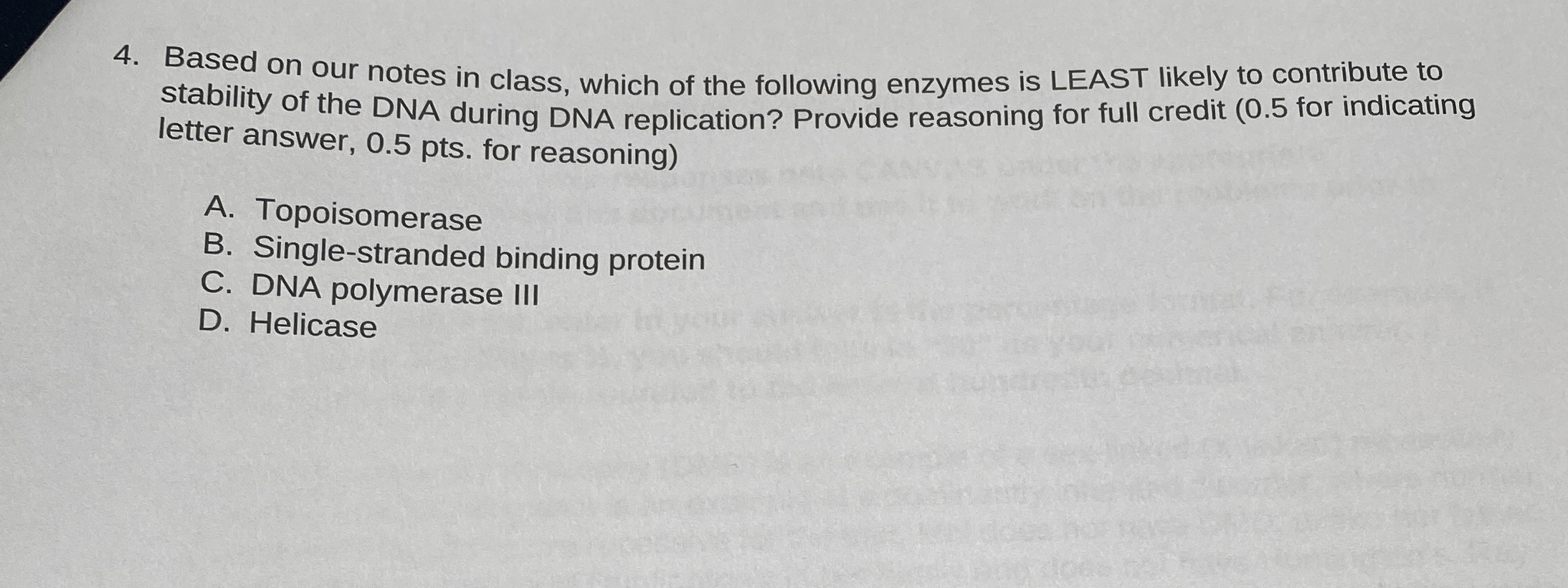 Solved Based on our notes in class, which of the following