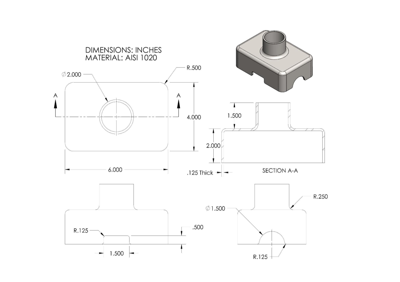 Solved Can you plesea sketch this in solidworks using the | Chegg.com