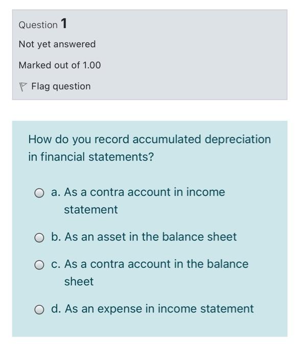 Solved Question 1 Not yet answered Marked out of 1.00 p Flag