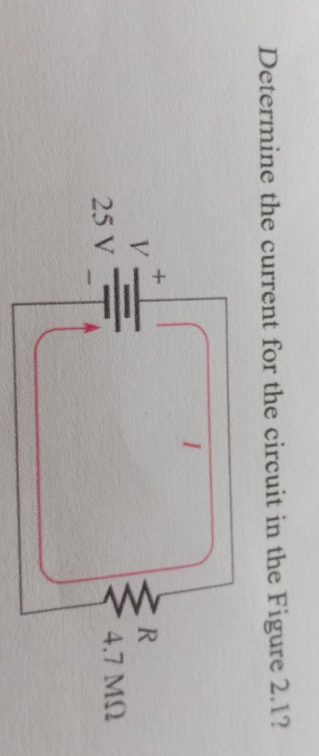 Solved Determine the current for the circuit in the Figure | Chegg.com