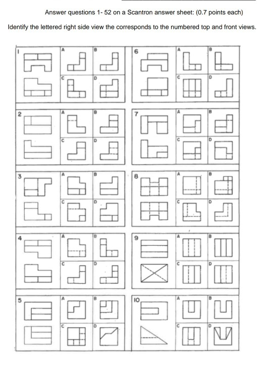 Solved Answer questions 1-52 on a Scantron answer sheet: | Chegg.com