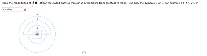 Solved Rank The Magnitudes Of B Ds For The Closed Paths A | Chegg.com