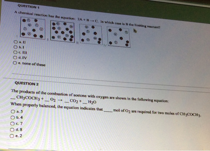 Solved QUESTION 1 A chemical reaction has the equation: 2A + | Chegg.com