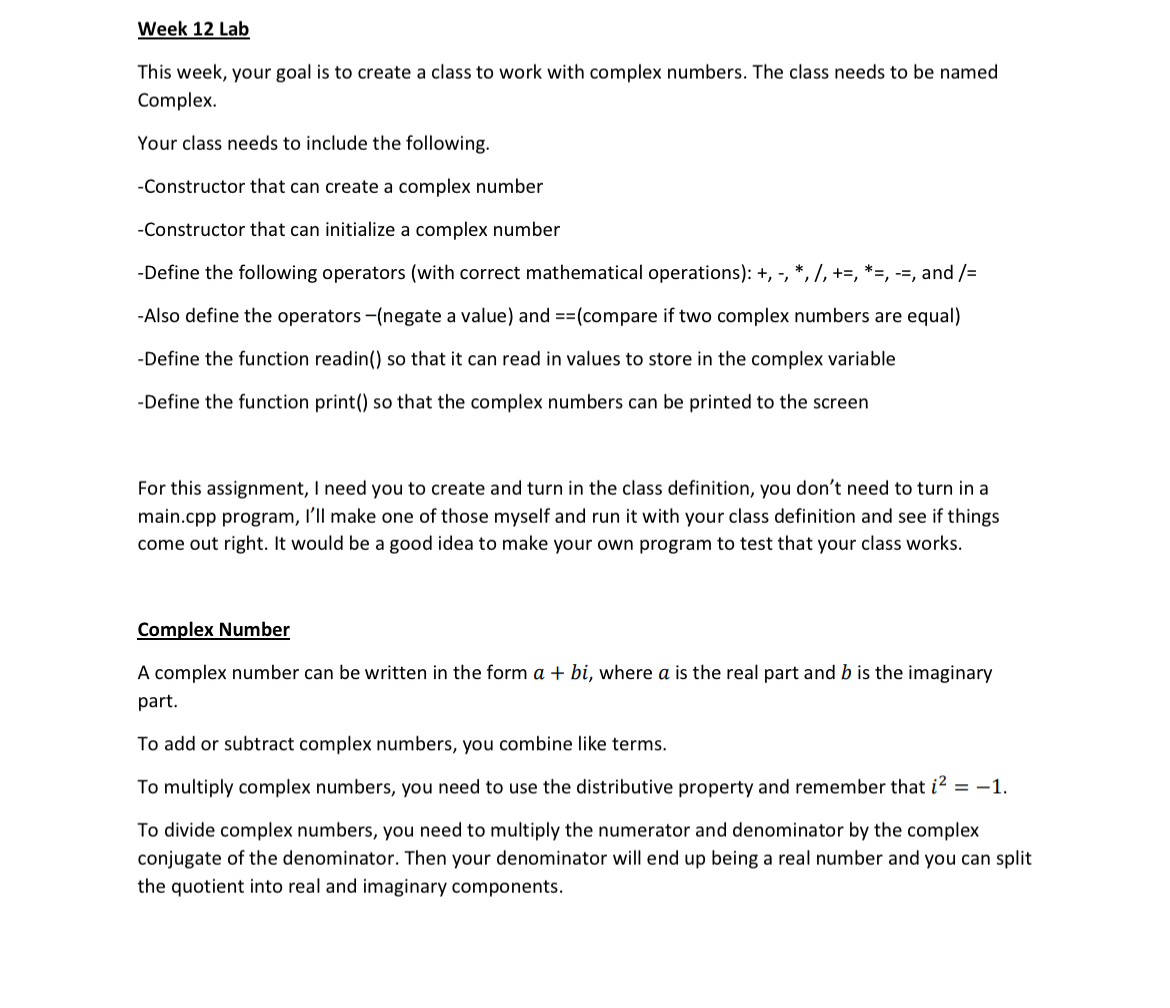 Solved Using Language C++ ﻿Using Namespace std This week, | Chegg.com