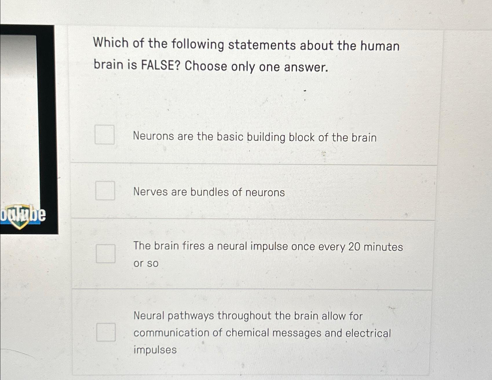 Solved Which of the following statements about the human | Chegg.com
