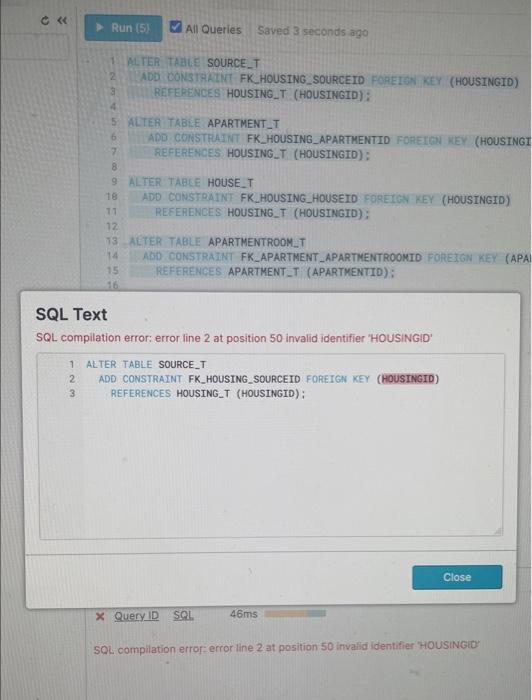 Solved How to add a foreign key to an existing table on SQL? | Chegg.com